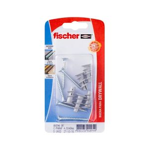 Bucha com Parafuso Fischer Cabeça Chata GK Cartela