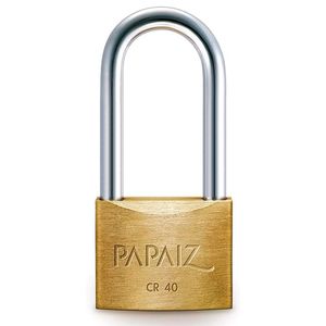 Cadeado com Haste Longa Papaiz 40 / 50 MM Cromado
