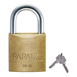 Cadeado em Latão Papaiz 40 MM Cromado
