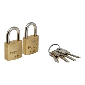 Cadeado Papaiz KA2 25 MM Cromado