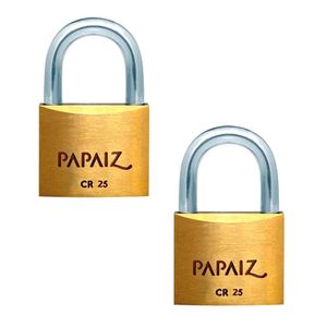 Cadeado Papaiz KA2 25 MM Cromado