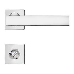Fechadura Papaiz Mi 610 Cr Maçaneta Inox Maquina 55Mm De Banheiro