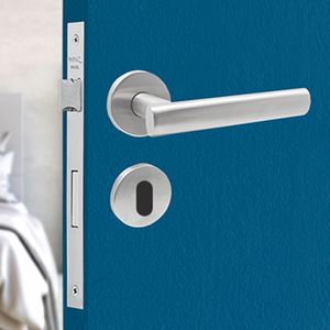 Fechadura Papaiz Mi 910 Cr Maçaneta Inox Maquina 55Mm Interna