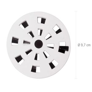 Grelha com Anti-Inseto Rotativo para Ralo Branco - 9,7CM - GRB1 - Astra
