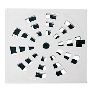 Grelha Giratória Astra Quadrada GRB3 10 CM Cromado