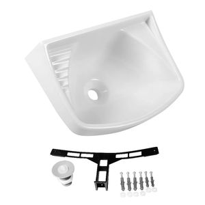 Lavatório de Plástico Branco - 4,8L - 36X26CM - LV0 - Astra