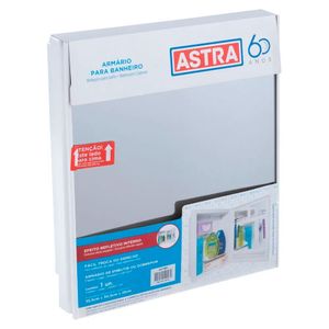 Armário Plástico de Sobrepor e Embutir Bege - 35,5X30,5X10CM - A41 - Astra