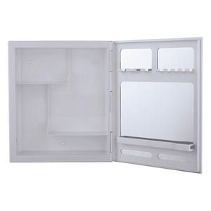 Armário Plástico de Sobrepor e Embutir Branco - 35,5X30,5X10CM - A41 - Astra