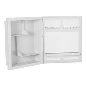 Armário Plástico de Sobrepor e Embutir Cinza 35,5X30,5X10CM - A41 - Astra