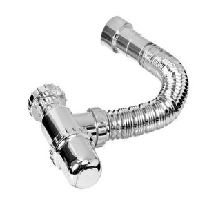 Sifão Sanfonado Universal com Copo Branco - SSUC2 - Astra