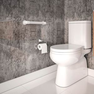 Barra de Apoio em PVC Branco 30CM - 150KG - BP363* - Astra