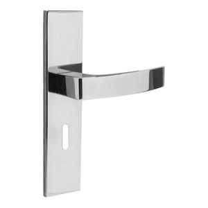 Fechadura Externa Aliança Quadratta 5311 Espelho Curva Cromado