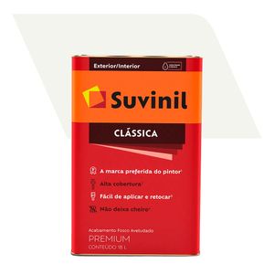 Tinta Acrílica Fosco Premium Clássica Branco Neve 18L - Suvinil