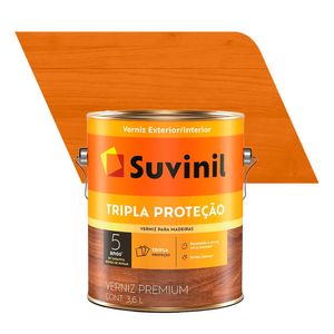 Verniz para Madeira Fosco Premium Tripla Proteção Natural 3,6L - Suvinil