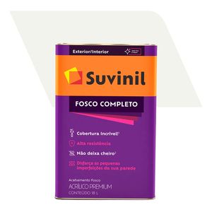 Tinta Acrílica Premium Fosco Completo Branco Neve 18L - Suvinil