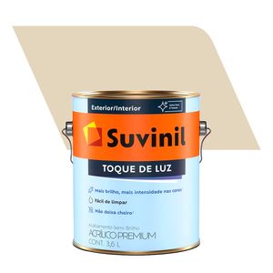 Tinta Acrílica Semibrilho Premium Toque de Luz Palha 3,6L - Suvinil