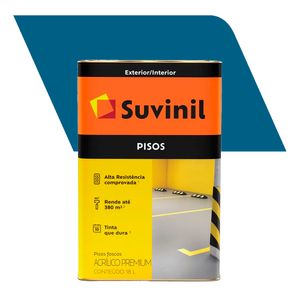 Tinta Acrílica para Piso Fosco Premium Pisos Azul 18L - Suvinil