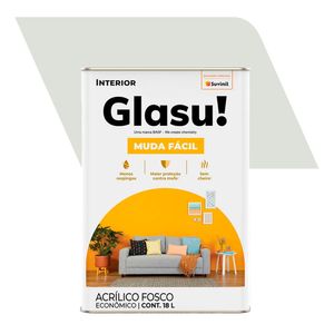 Tinta Acrílica Fosco Econômico Muda Fácil Branco Gelo 18L - Glasurit - Suvinil