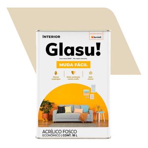 Tinta Acrílica Fosco Econômico Muda Fácil Palha 18L - Glasurit - Suvinil