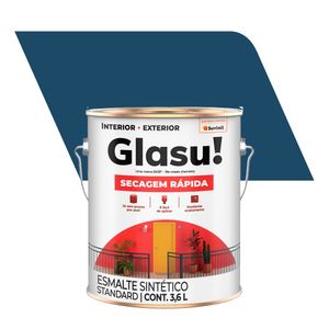 Tinta Esmalte Sintético Brilhante Standard Secagem Rápida Azul Del Rey 3,6L - Glasurit - Suvinil