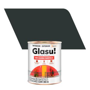 Tinta Esmalte Sintético Brilhante Standard Secagem Rápida Preto 0,9L - Glasurit - Suvinil