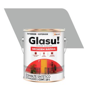 Tinta Esmalte Sintético Brilhante Standard Secagem Rápida Alumínio 3,6L - Glasurit - Suvinil