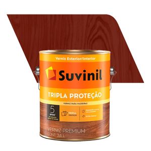 Verniz para Madeira Brilhante Premium Tripla Proteção Mogno 3,6L - Suvinil