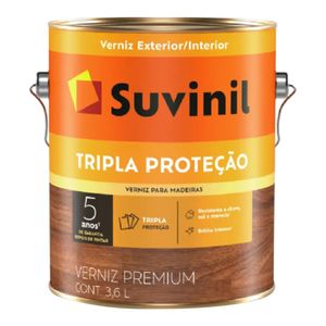 Verniz para Madeira Brilhante Premium Tripla Proteção Mogno 3,6L - Suvinil