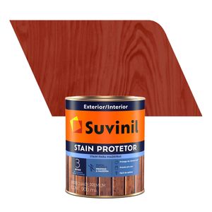 Verniz para Madeira Acetinado Premium Stain Protetor Mogno 0,9L - Suvinil