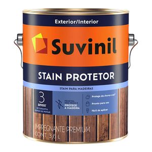 Verniz para Madeira Acetinado Premium Stain Protetor Imbuia 3,6L - Suvinil