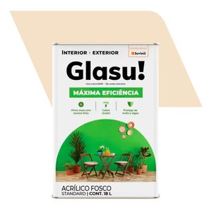 Tinta Acrílica Fosco Standard Máxima Eficiência Areia 18L - Glasurit - Suvinil