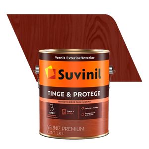 Verniz para Madeira Brilhante Premium Tinge e Protege Mogno 3,6L - Suvinil