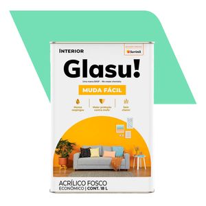 Tinta Acrílica Fosco Econômico Muda Fácil Verde Piscina 18L - Glasurit - Suvinil