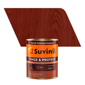 Verniz para Madeira Brilhante Premium Tinge e Protege Imbuia 0,9L - Suvinil