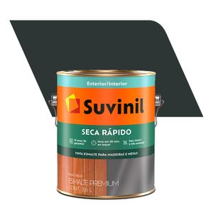Tinta Esmalte Sintético Brilhante Premium Seca Rápido Preto 3,6L - Suvinil