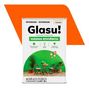 Tinta Acrílica Fosco Standard Máxima Eficiência Cenoura 18L - Glasurit - Suvinil