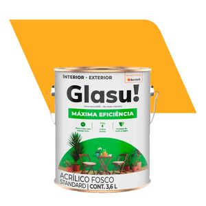 Tinta Acrílica Fosco Standard Máxima Eficiência Amarelo Ouro 3,6L - Glasurit - Suvinil
