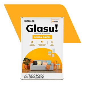 Tinta Acrílica Fosco Econômico Muda Fácil Amarelo Ouro 18L - Glasurit - Suvinil