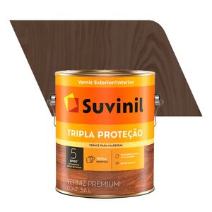 Verniz para Madeira Brilhante Premium Tripla Proteção Nogueira 3,6L - Suvinil