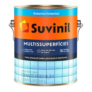Tinta Esmalte Epóxi Acetinado a Base de Água Premium Multissuperfícies Branco Neve 3,6 - Suvinil