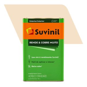 Tinta Acrílica Fosco Standard Rende e Cobre Muito Areia 18L - Suvinil