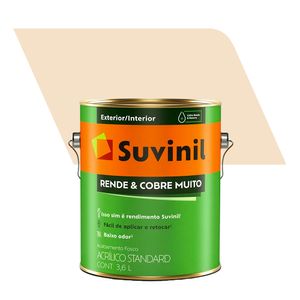 Tinta Acrílica Fosco Standard Rende e Cobre Muito Areia 3,6L - Suvinil