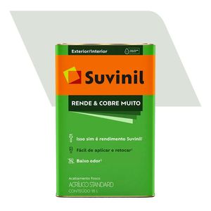 Tinta Acrílica Fosco Standard Rende e Cobre Muito Branco Gelo 18L - Suvinil