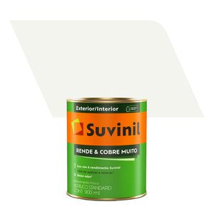 Tinta Acrílica Fosco Standard Rende e Cobre Muito Branco Neve 0,9L - Suvinil