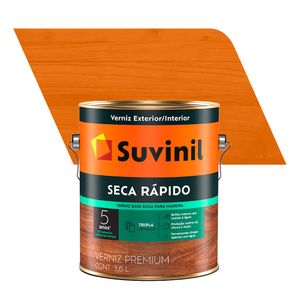 Verniz para Madeira Brilhante Premium Seca Rápido NAtural 3,6L - Suvinil