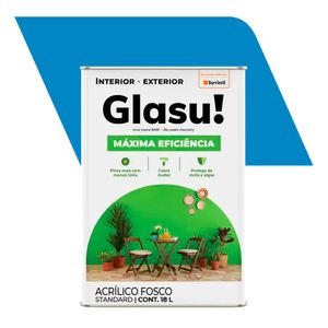 Tinta Acrílica Fosco Standard Máxima Eficiência Oceano 18L - Suvinil