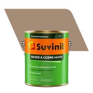 Tinta Acrílica Fosco Standard Rende e Cobre Muito Concreto 3,6L - Suvinil