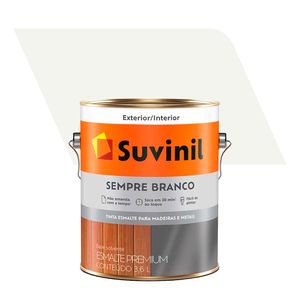 Tinta Esmalte Sintético Premium Acetinado Sempre Branco Neve 3,6L - Suvinil