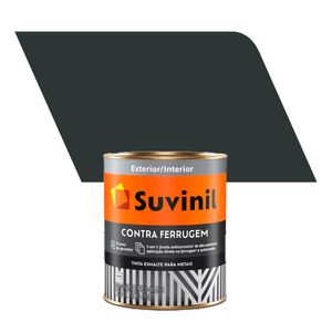 Tinta Esmalte Sintético Brilhante Premium Contra Ferrugem Preto 0,9L - Suvinil