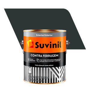 Tinta Esmalte Sintético Brilhante Premium Contra Ferrugem Preto 3,6L - Suvinil